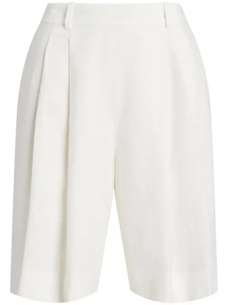 Pletena polo majica Polo Ralph Lauren s vezom visoki struk plava