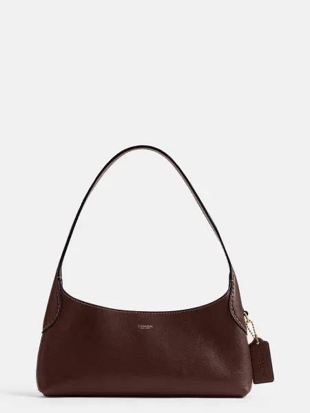 Coach geantă baguette pentru femei din piele Brooklyn Shoulder Bag 26 maro