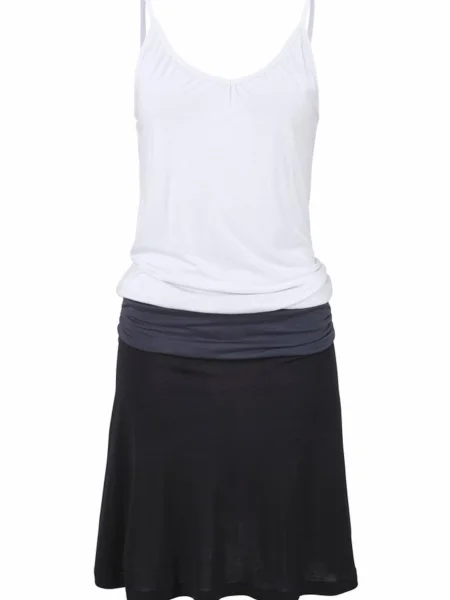 BEACH TIME Rochie de plaja gri închis / negru alb