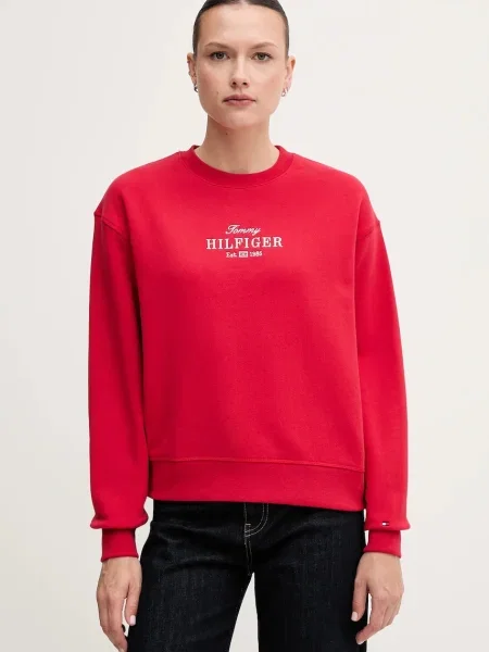 Суитчър Tommy Hilfiger с апликация червено