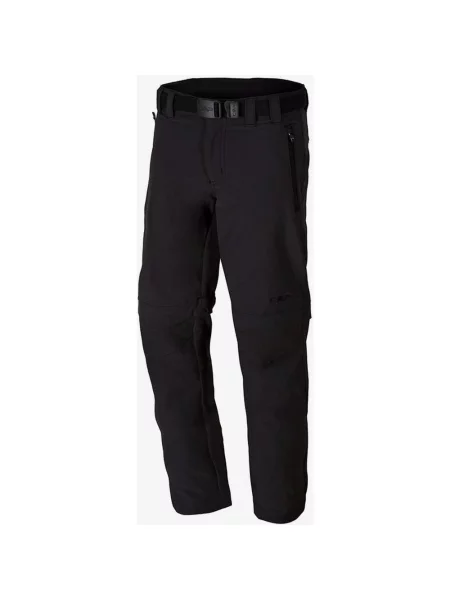 Spodnie CMP Long Stretch Zip Off w kolorze czarnym czarne
