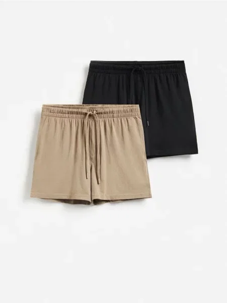 Reserved 2 perechi pantaloni scurți de pijama negru