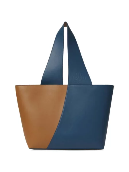 Bőr shopper táska Maese Place kék