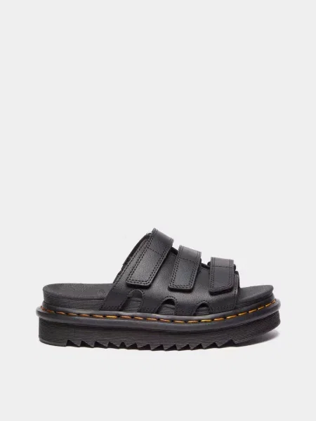Шкіряні Шльопанці DR. MARTENS чорний