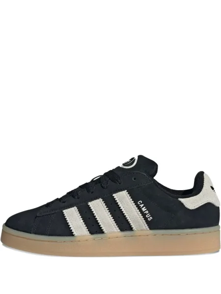 Sneakerși Adidas Campus din piele de căprioară cu dungi negru