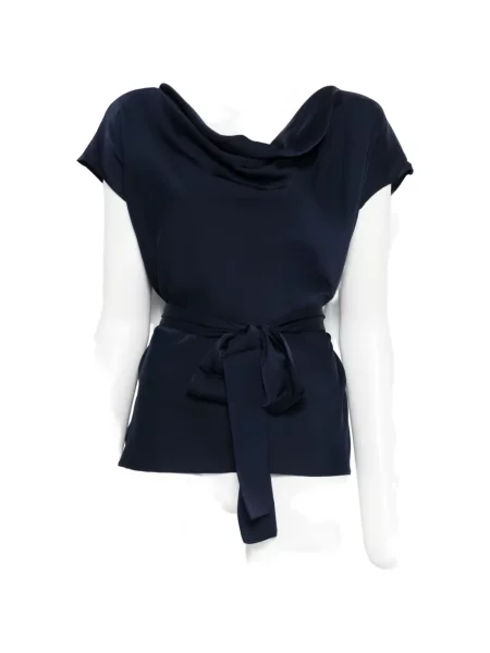 Bluza Silk95five veze plava