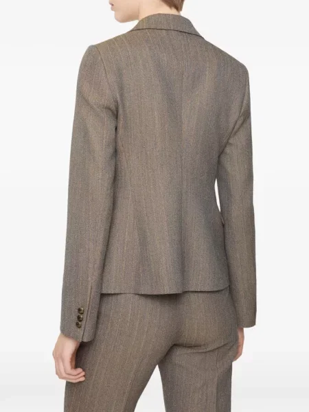 Ριγέ μπλέιζερ Burberry καφέ