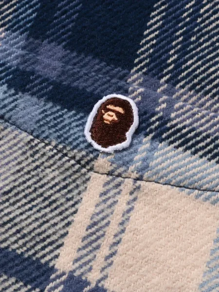 Kostkovaná košile A Bathing Ape® modrá