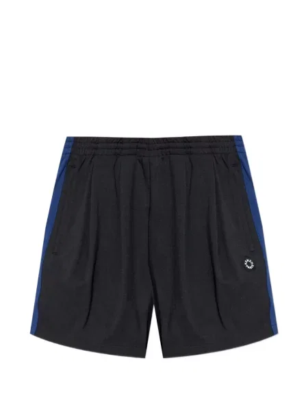 Pantaloni scurți Kenzo cu broderie cu model floral negru