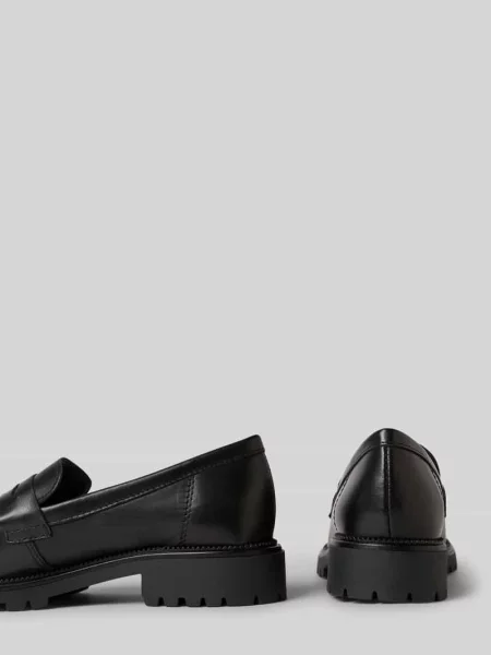 Loafersy Tamaris wsuwane chunky czarne