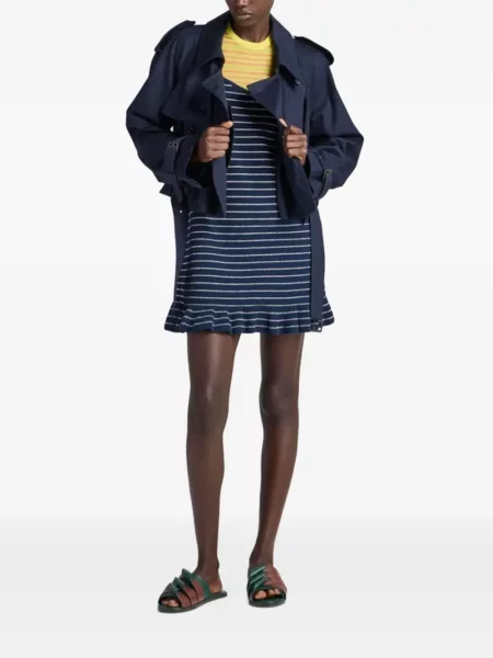 Cu centură decupat geacă parka Jw Anderson albastru
