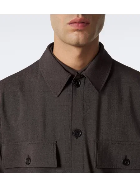 Košeľa Giorgio Armani hnedá