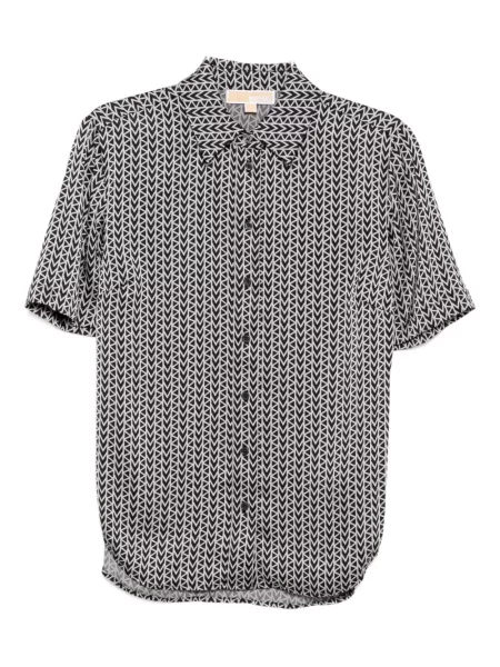 Cămașă Michael Kors cu imagine negru