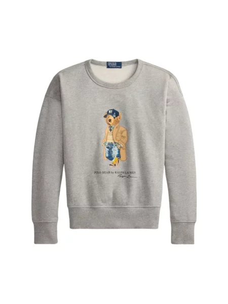 Bluza Polo Ralph Lauren retro szara