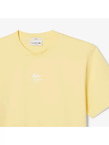 Классическая футболка Lacoste желтая