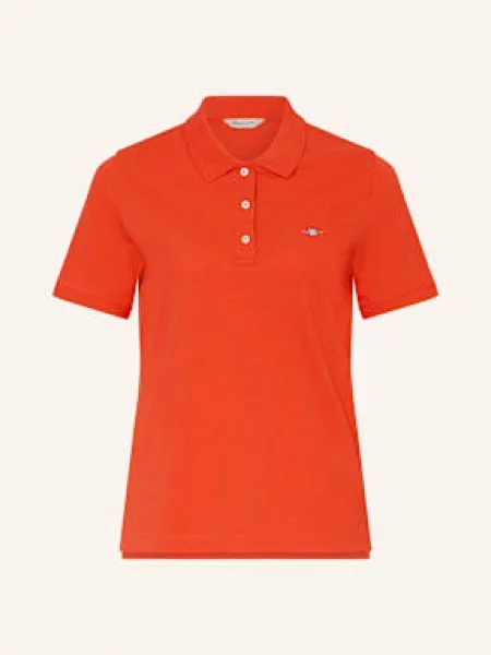 Gant Koszulka Polo Z Piki rot czerwone