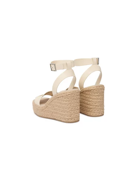 Calvin Klein Espadrile Wedge Espad 70 Embl Lth bež