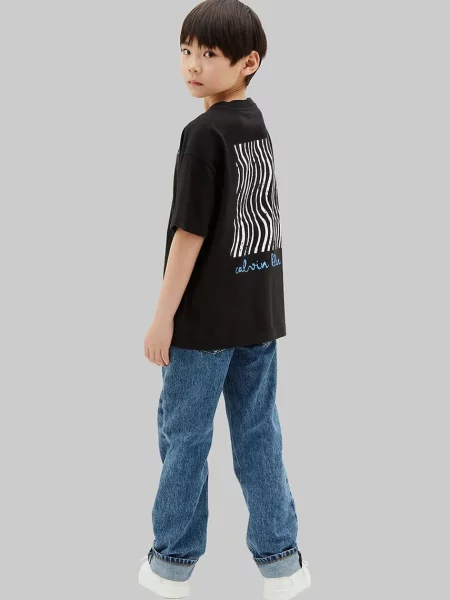 Calvin Klein Jeans tričko detské čierna