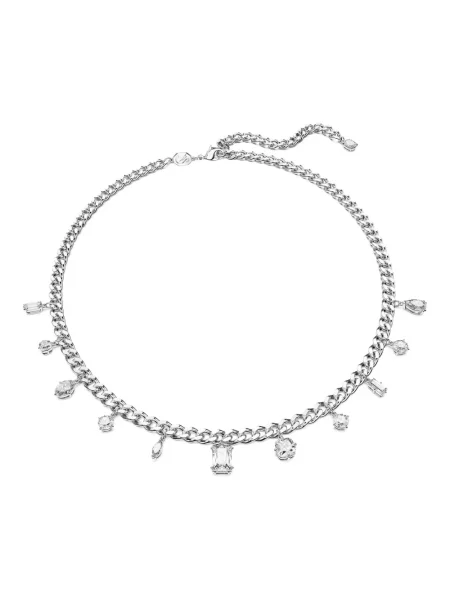 Naszyjnik Swarovski szary