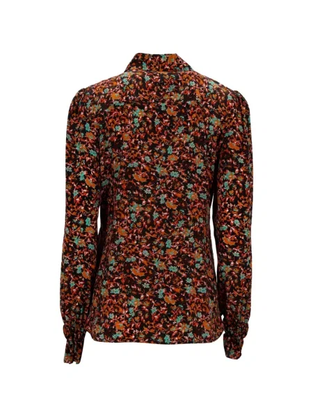 Cămașă Victoria Beckham cu model floral negru