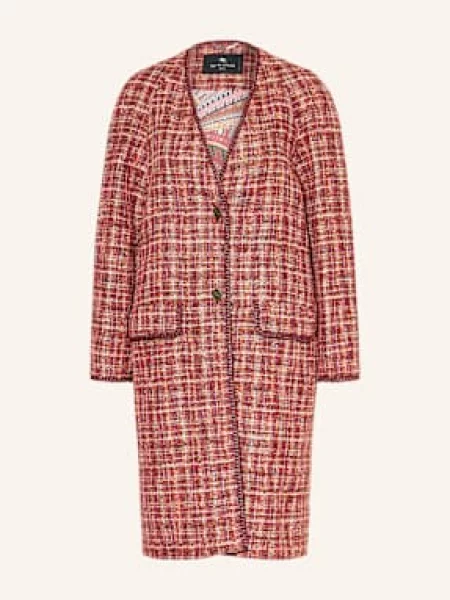 Etro Tweedowy Blezer rot