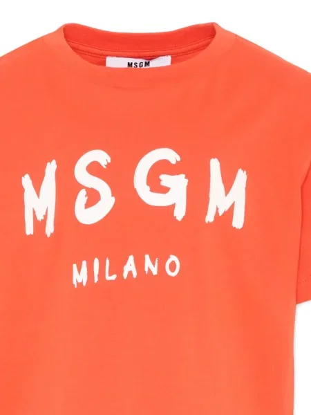 Dětské tričko Msgm oranžové