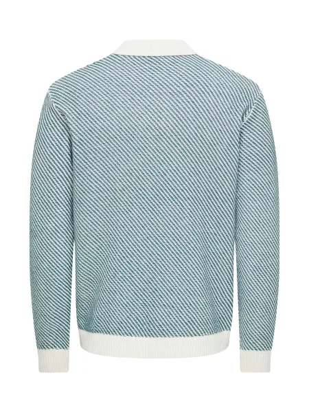 Only & Sons Sveter ONSADRIAN mätová biela