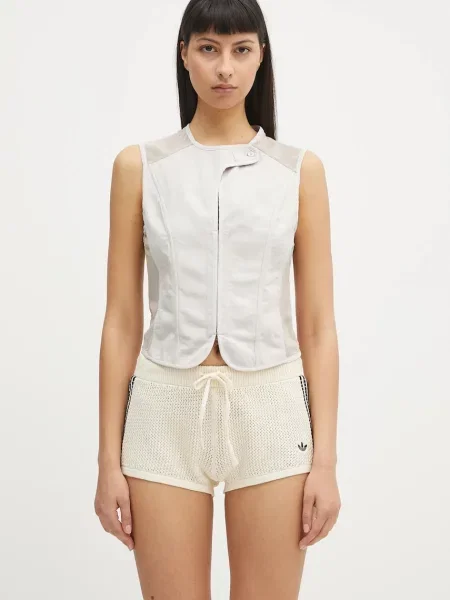 Our Legacy vestă Corset un singur rand de bej
