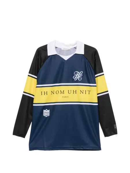 Lung cămașă Ih Nom Uh Nit cu imagine din jerseu albastru