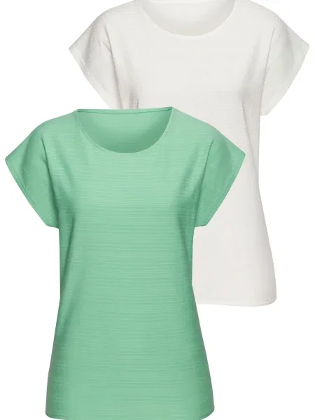 VIVANCE Tricou crem / deschis verde