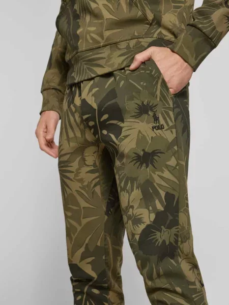 Spodnie dresowe o kroju regular fit z zaznaczonym rozporkiem Polo Ralph Lauren