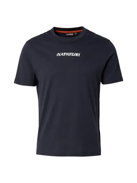 NAPAPIJRI Tricou S-FLINT albastru / negru / lână alb