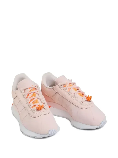 Top Adidas alergare cu decolteu în V alb