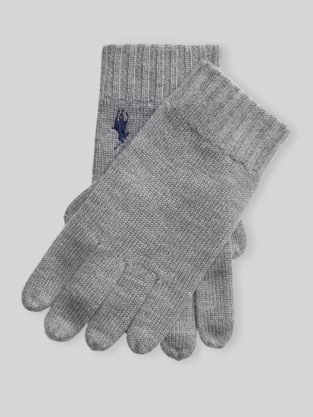 Polo Ralph Lauren rękawiczki wełniane szare