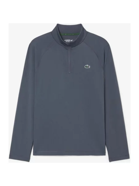 Bluza treningowa Lacoste Training Sport Ultra Dry półgolf niebiesko-szara XS szary
