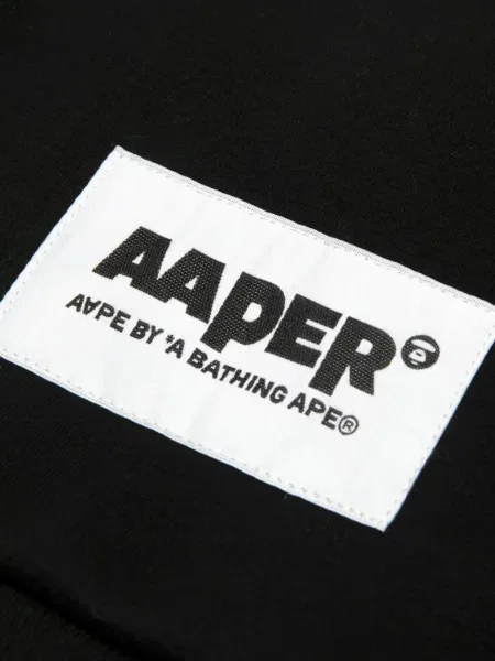 Θραύση hoodie Aape By *a Bathing Ape® με σχέδιο μαύρο