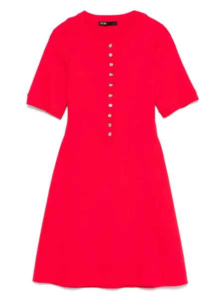 Rochie mini Maje tricotate de costum roșu