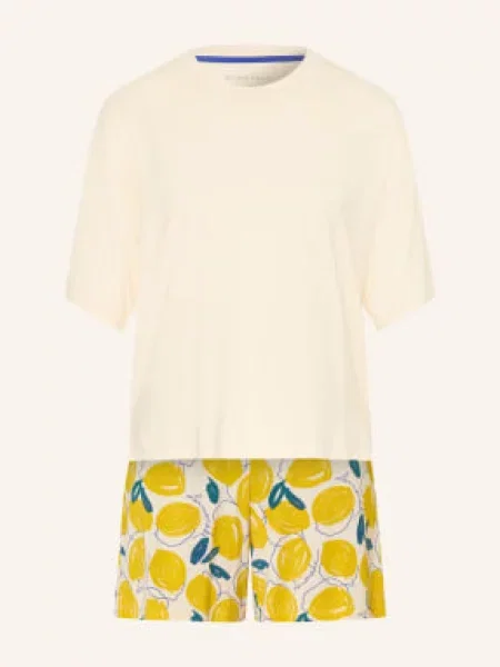 Schiesser Krótka Piżama Casual Fashion weiss