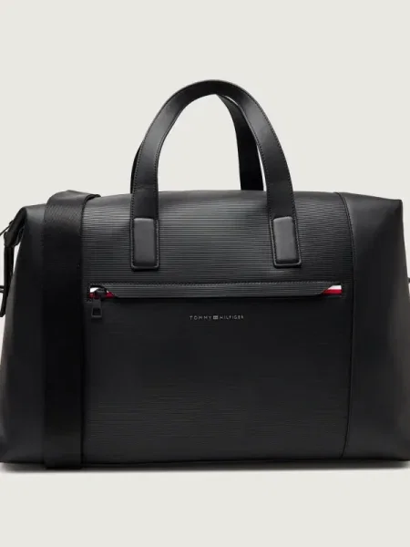 Tommy Hilfiger Geantă Th Corp Duffle negru