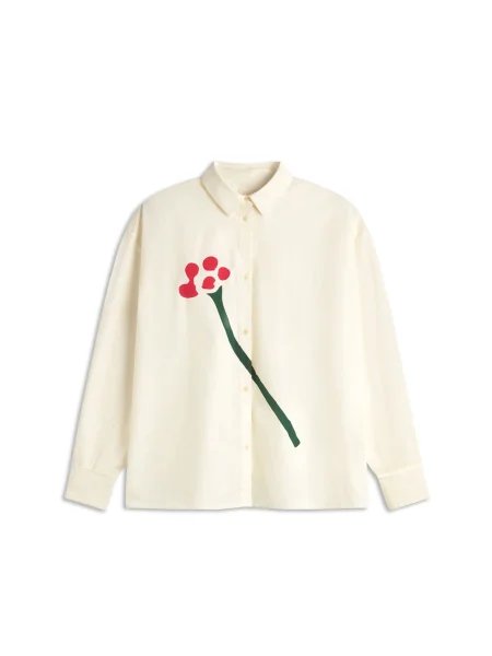 Thinking MU Bluza Juana jelka / temno rdeča bela