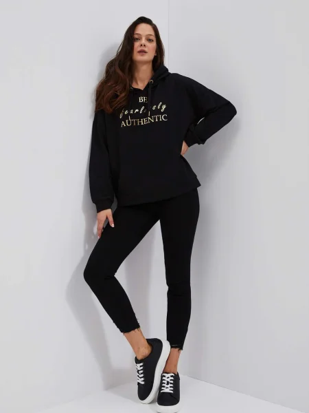 Hanorac cu glugă Moodo negru