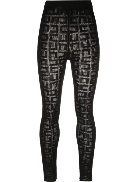 Pantaloni Elisabetta Franchi din jacard cu autograf