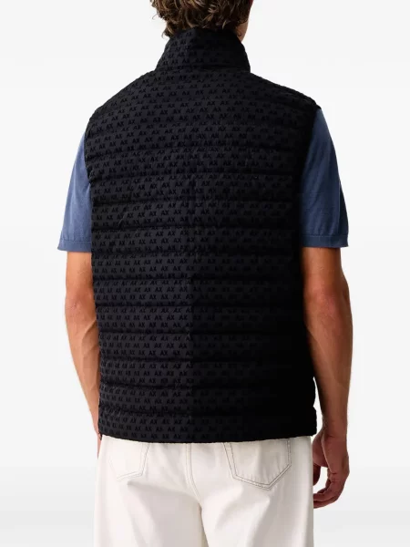 Matlasat vestă Armani Exchange cu imagine negru