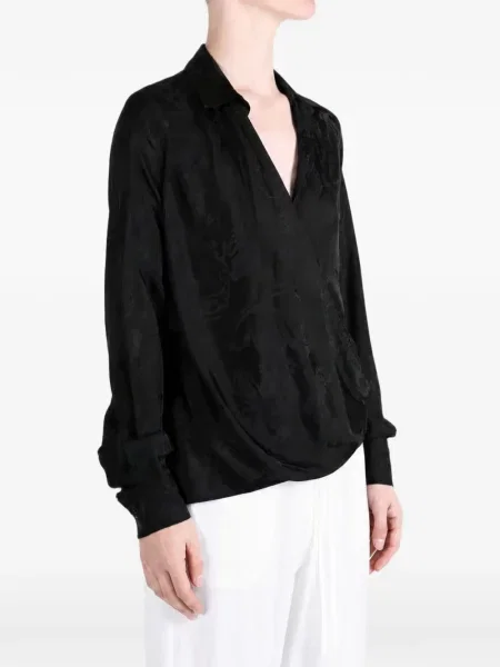 Bluză Ann Demeulemeester din jacard plic alb