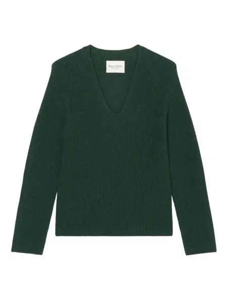 Pulover Marc O'polo cu decolteu în V verde