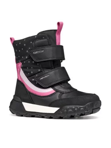 Geox Sniego batai J Trekkyup Girl B Abx M juoda