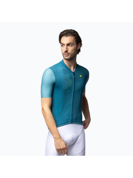 Tricou de ciclism pentru bărbați Alé Follow Me teal