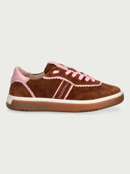 Valentino GLOSSY MORO/PINK кросівки замшеві рожеві