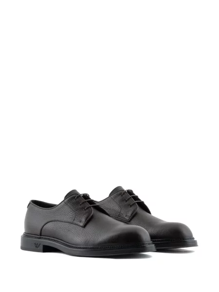 Kožený derby Emporio Armani černý