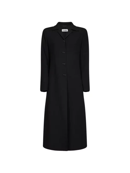 Gulerat palton Jil Sander cu rever negru